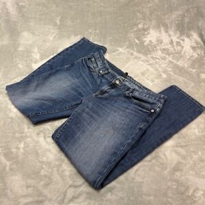 Gap Women Real Straight Fit Jeans Blue Denim Size‎ 8 Regular (32x29)